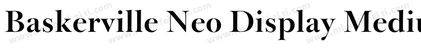 Baskerville Neo Display Medium字体转换